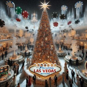 Las Vegas-themed Christmas gala