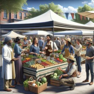 "Local farmers market collaboration"