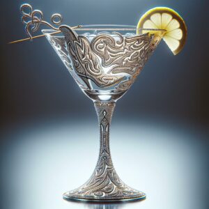 Bedazzled cowboy boots martini