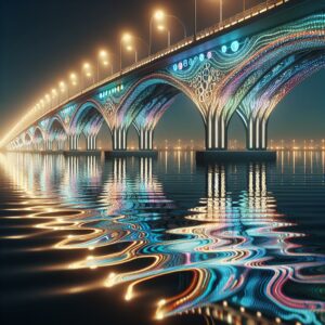 Illuminated bridge for causes