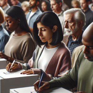 Voters casting ballots, Shreveport-Bossier