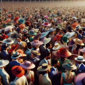 Kentucky Derby celebration crowd