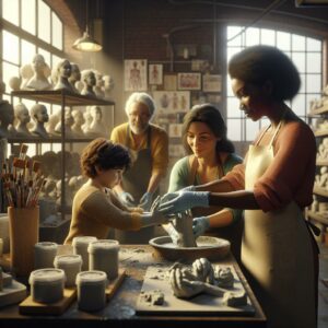 "Mother-child hand casting workshop"