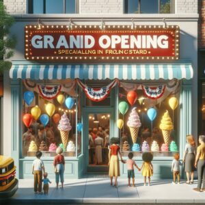 Frozen custard shop opening