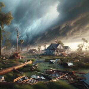 Tornado aftermath in Louisiana