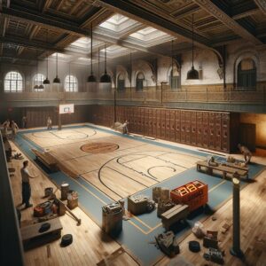 Old gym renovation progress