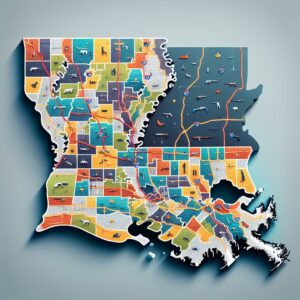 Louisiana concealed carry law map