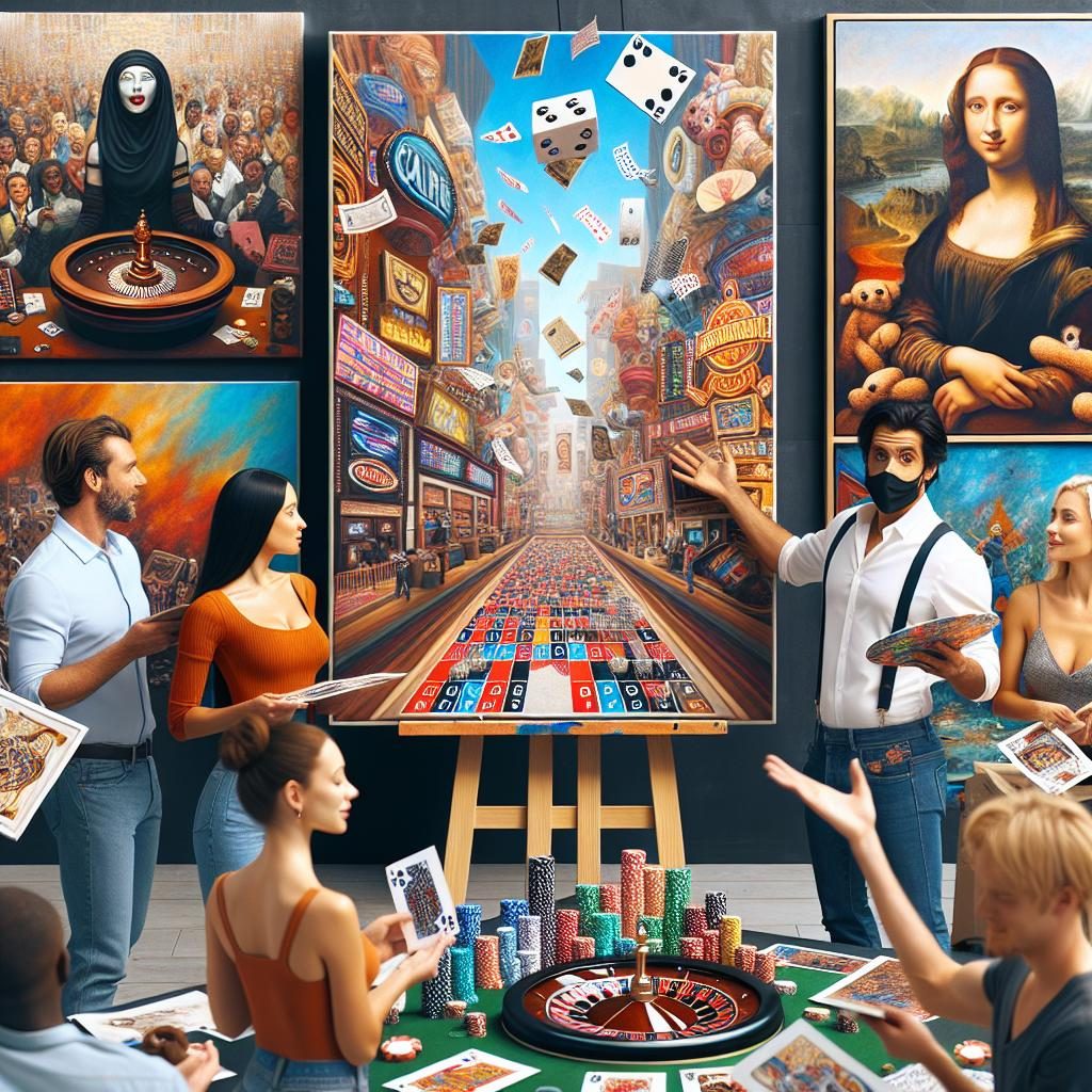 Artists submitting casino-themed artwork