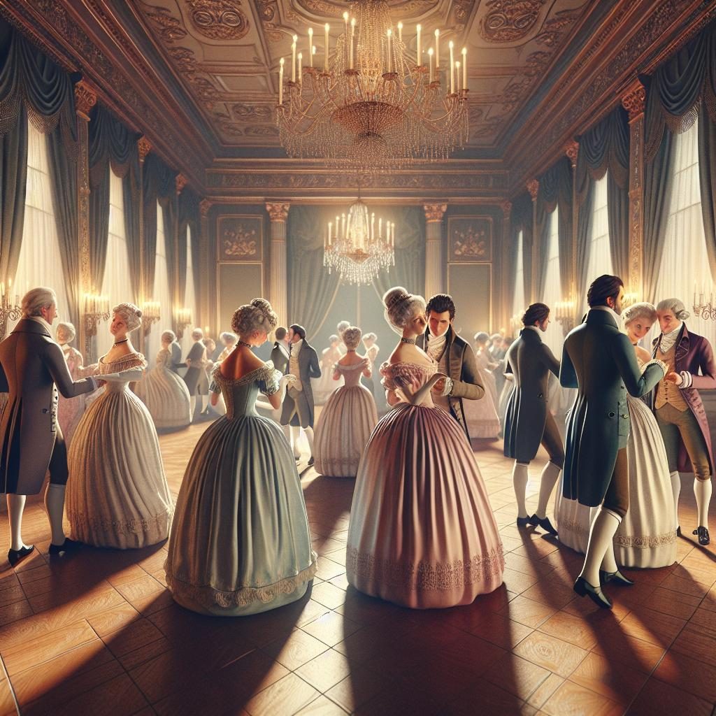 Regency era ball atmosphere