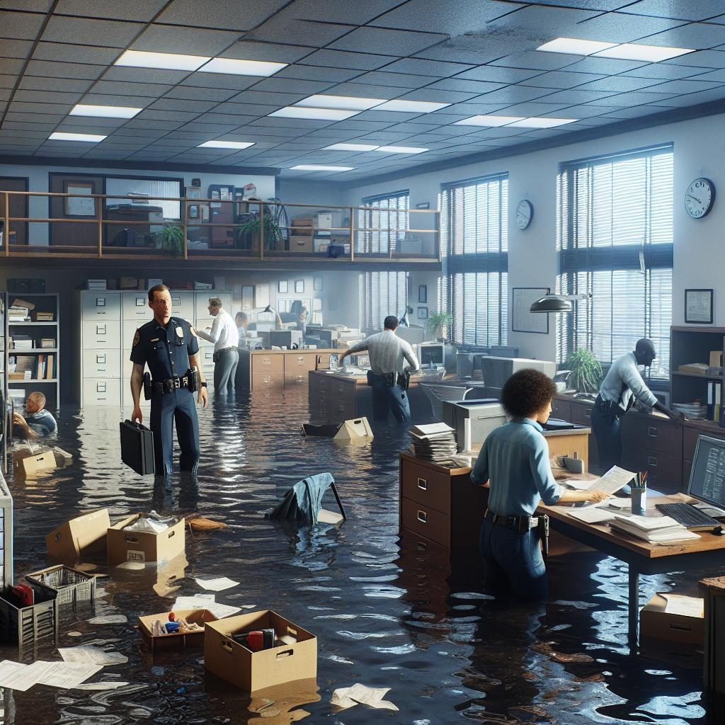 Water-Damaged Police Station