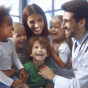 Happy Kids, Caring Doctor