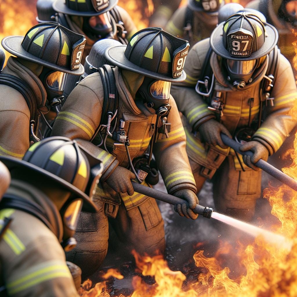 Firefighters in Action