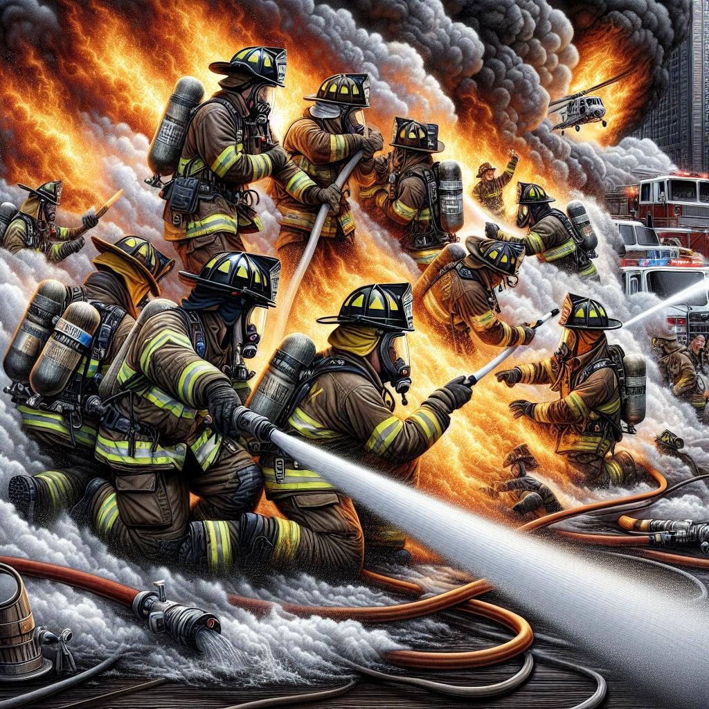 Firefighters in Action