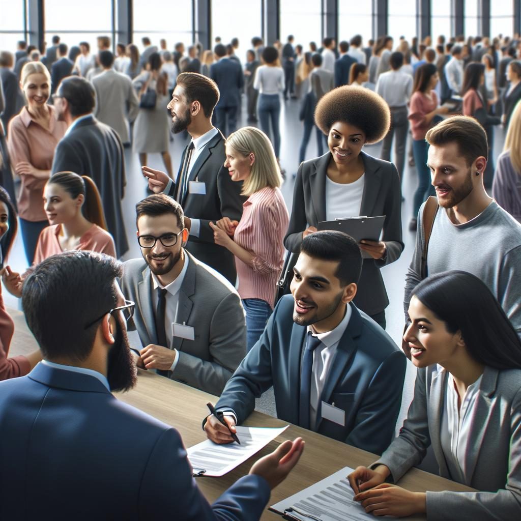 Job fair excitement