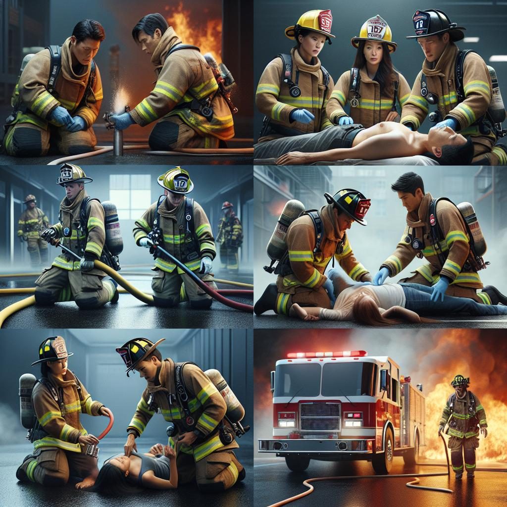 Firefighters in Action