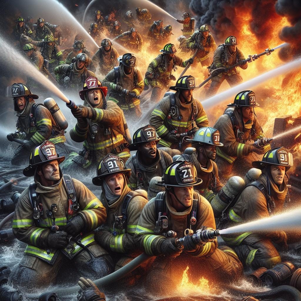 Firefighters in Action