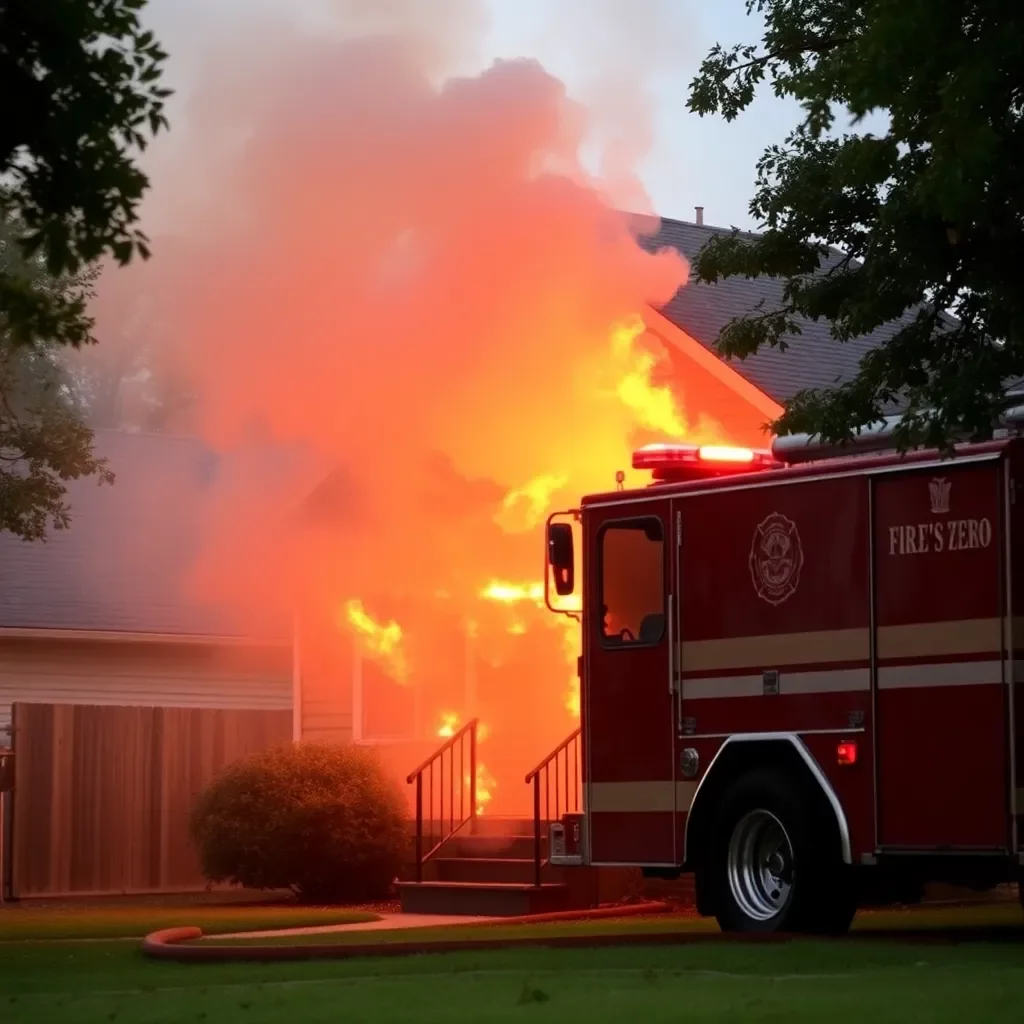 Shreveport Fire Department Quickly Extinguishes House Fire with No Injuries Reported