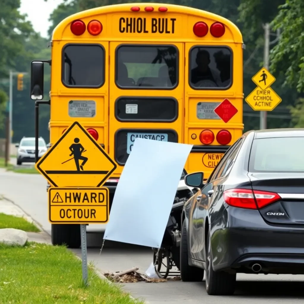 Morning Crash in Shreveport Involves School Bus and Car; No Serious Injuries Reported