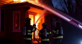 Shreveport Firefighters Quickly Contain House Blaze on Poland Street