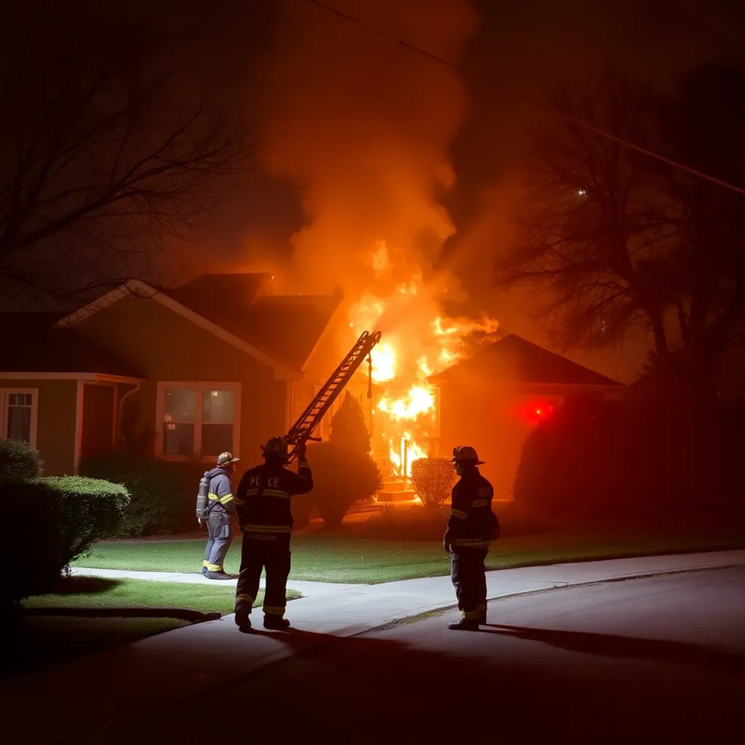 Shreveport Firefighters Respond Swiftly to Nighttime House Fire in Queensborough