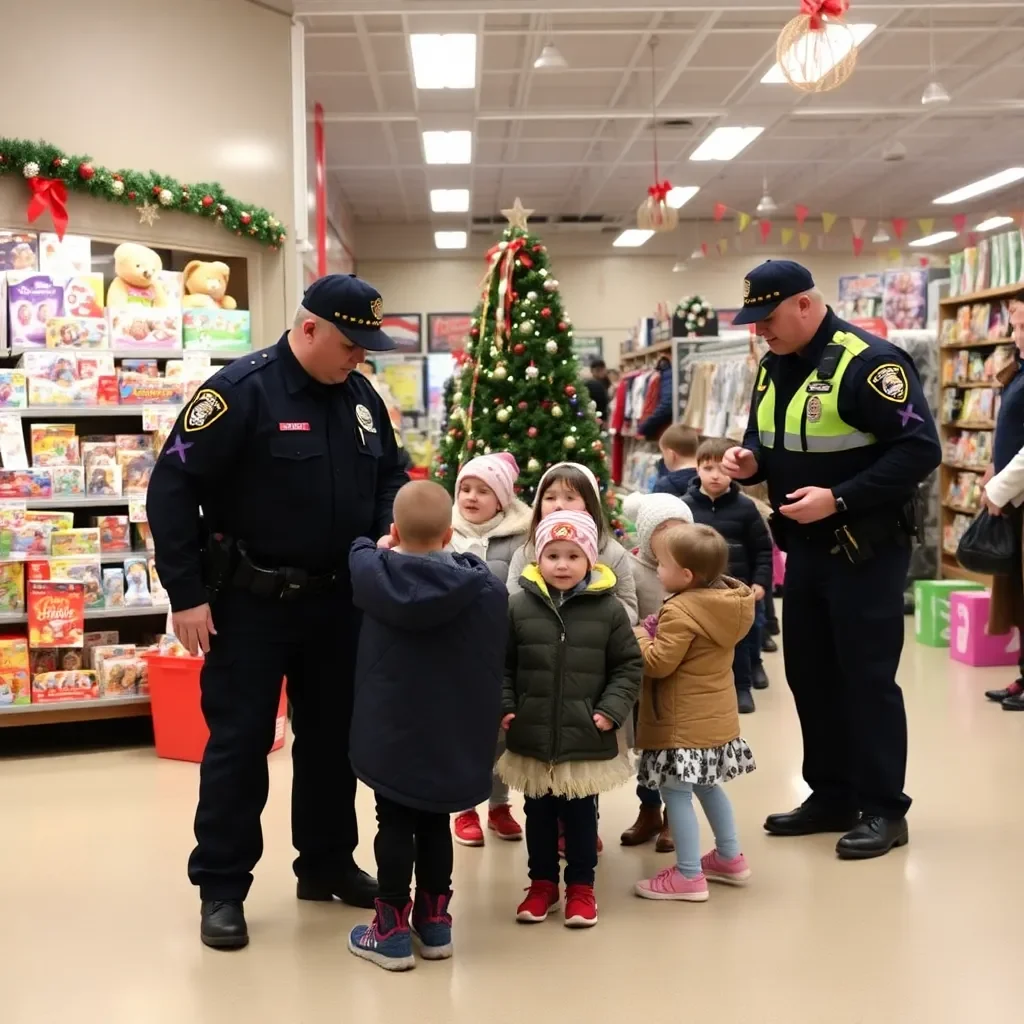 Shreveport Law Enforcement Brings Holiday Joy to Children in Need with "Shop with a Cop" Event