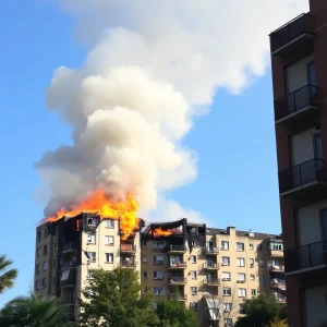 Fire Engulfs Abandoned Pines Apartments Building in Shreveport, Community on High Alert