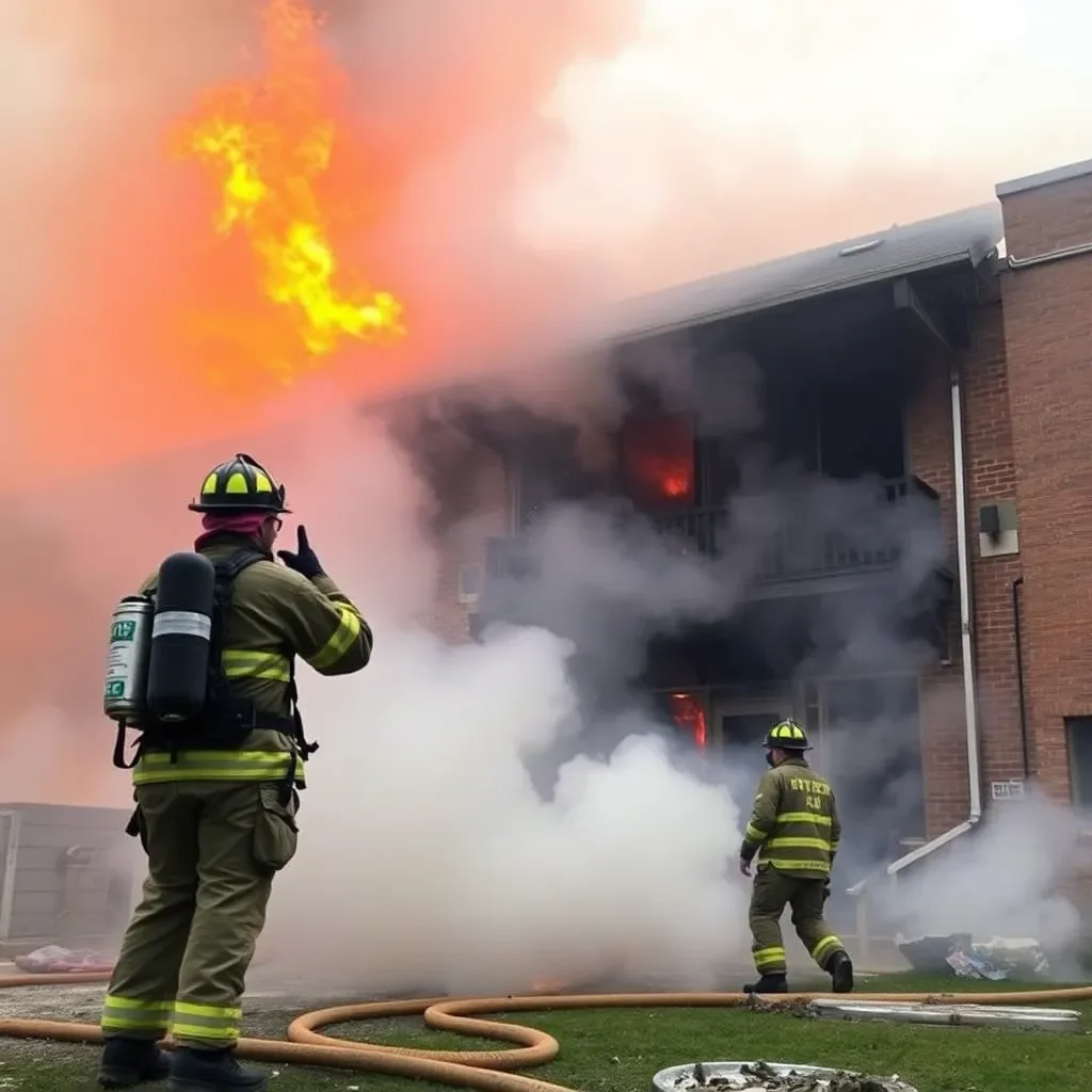 Shreveport Firefighters Contend with Early Morning Blaze at Abandoned Apartments