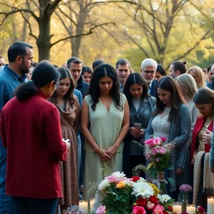 Community gathering for the memorial service of Ronald Paul Free.