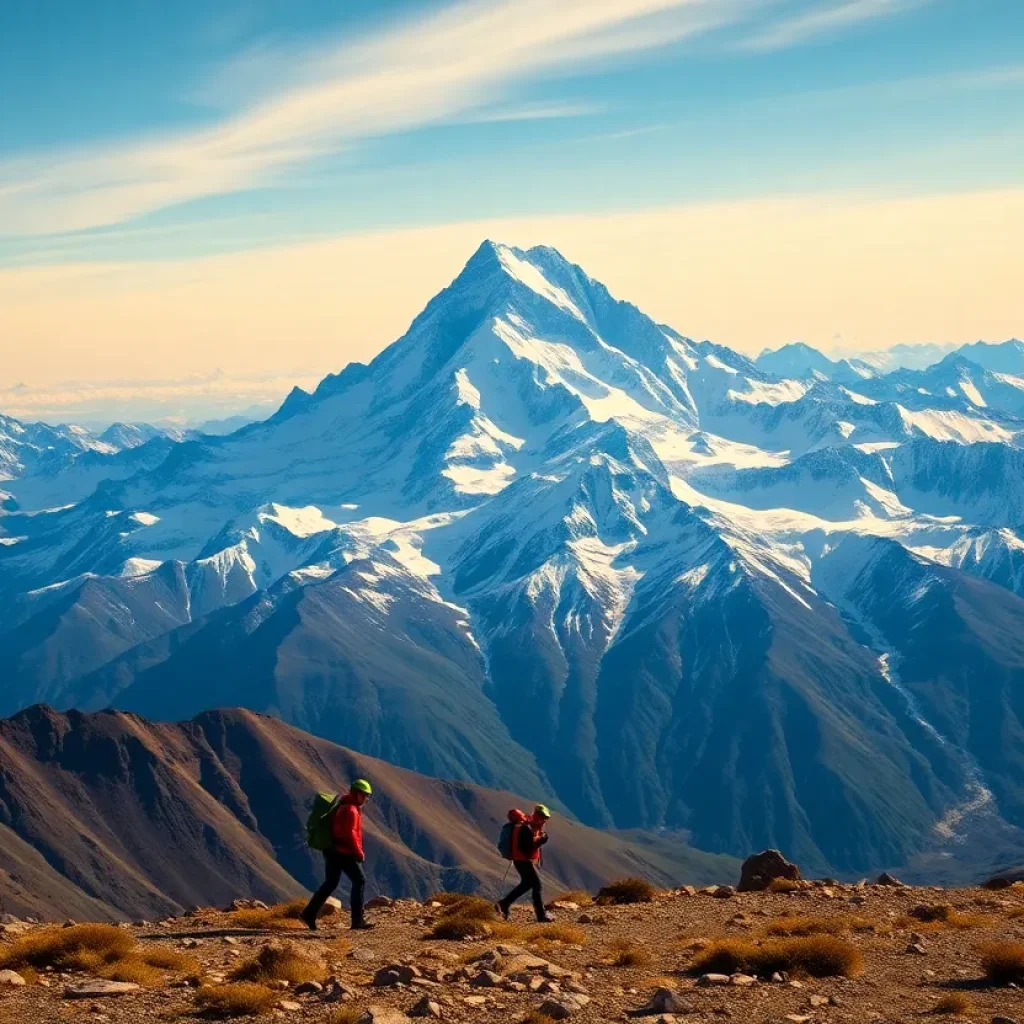 Climbers at Aconcagua Mountain