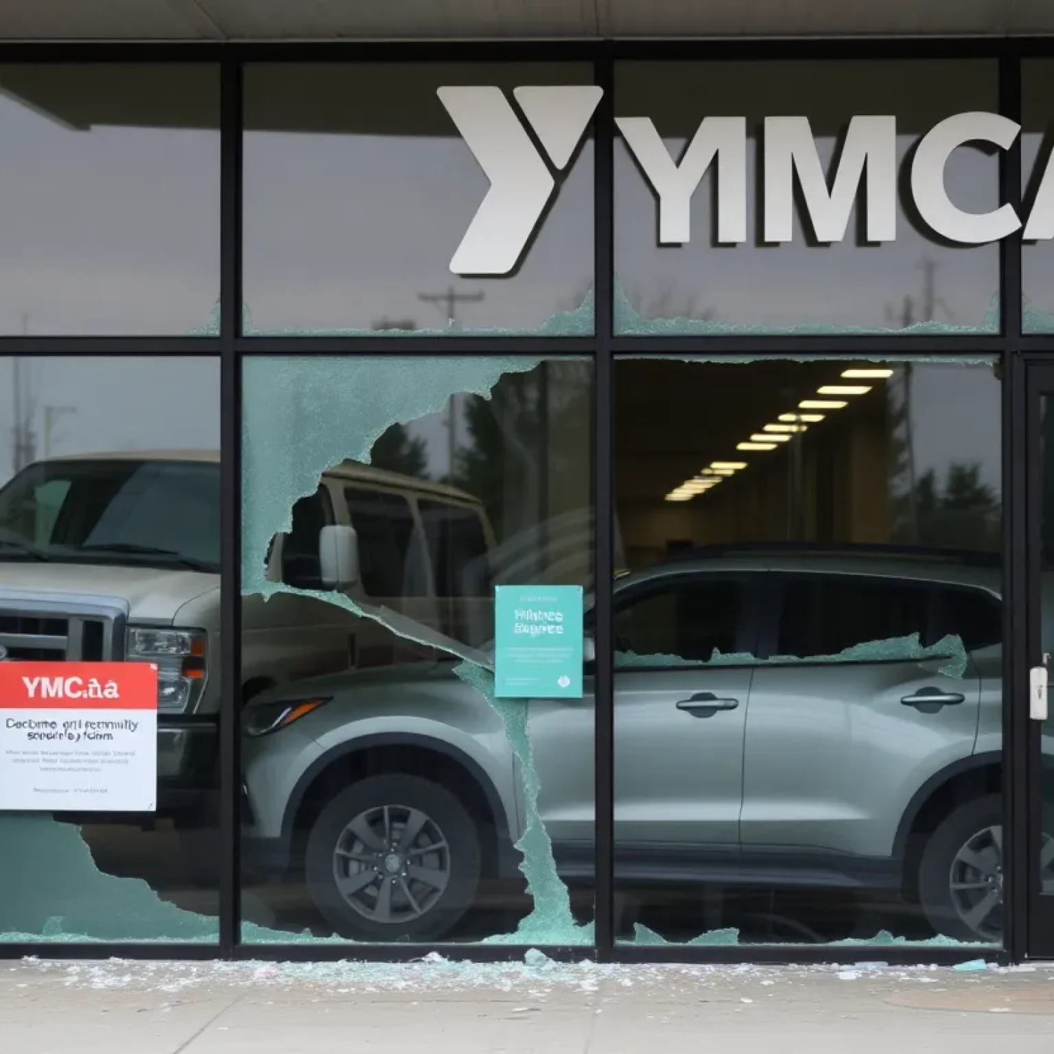 Vehicle crash at BHP YMCA in Shreveport