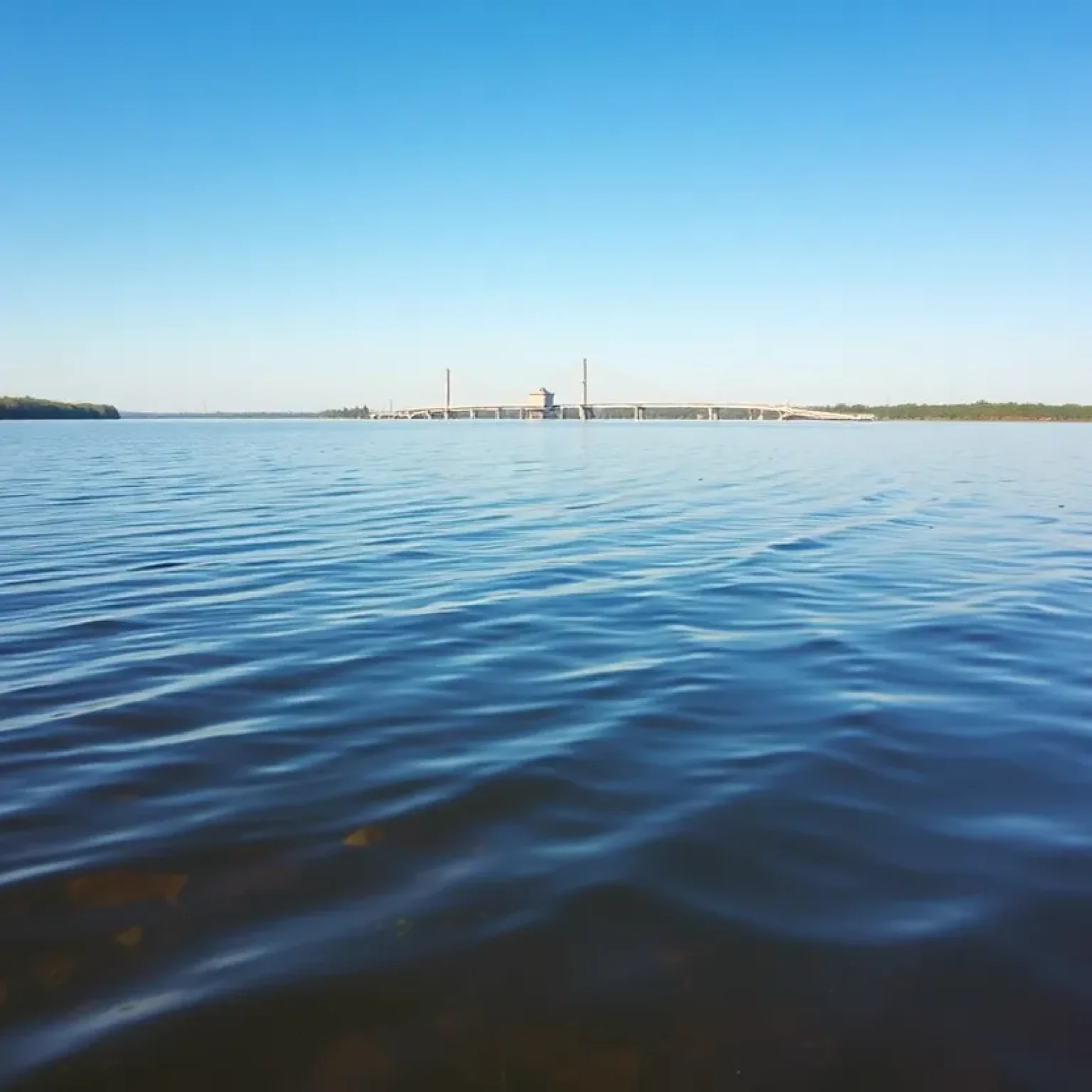 A tranquil view of Cross Lake, highlighting concerns about drinking water quality in Shreveport.