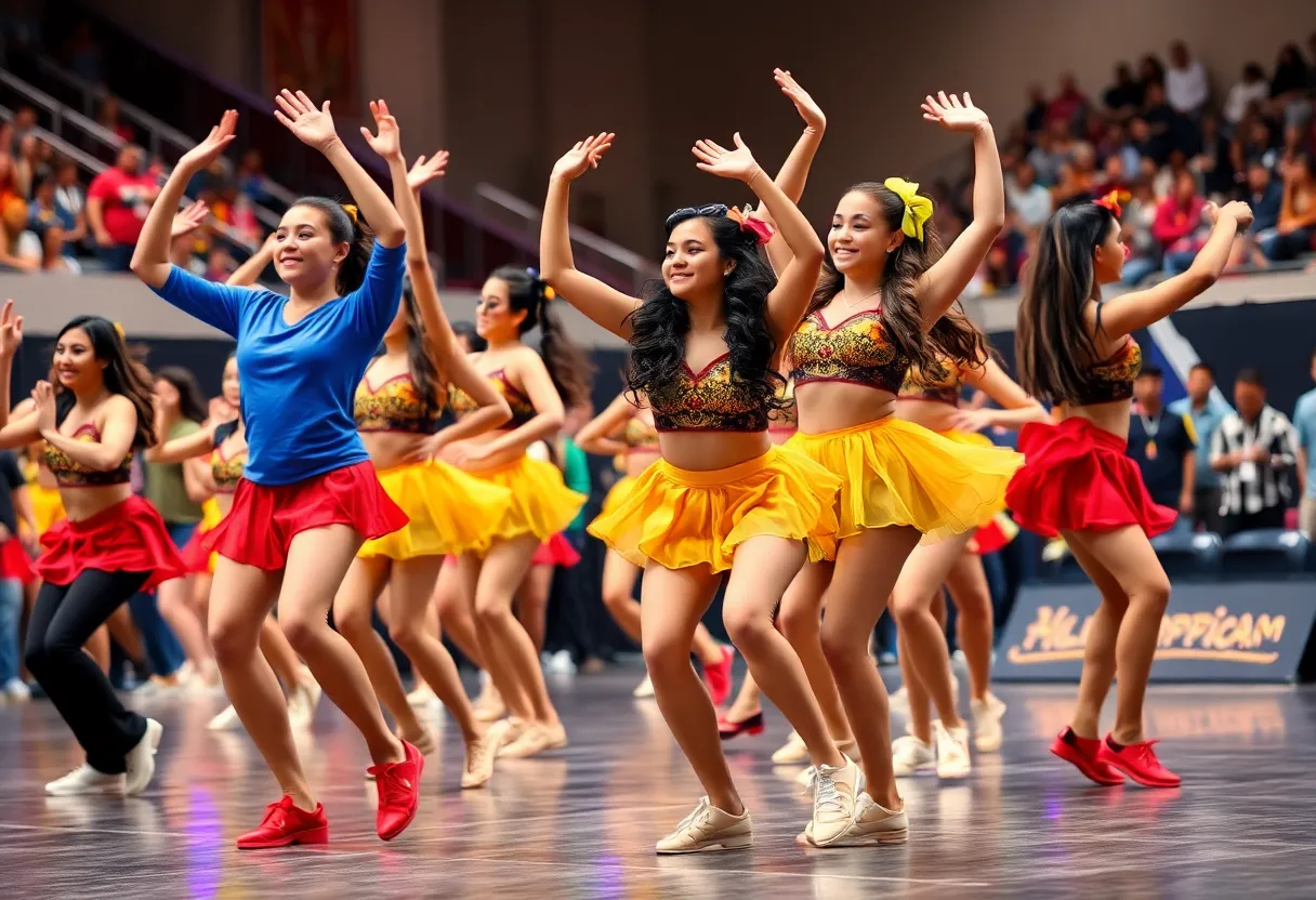 LSU Tiger Girls performing at the UDA College Dance Championships