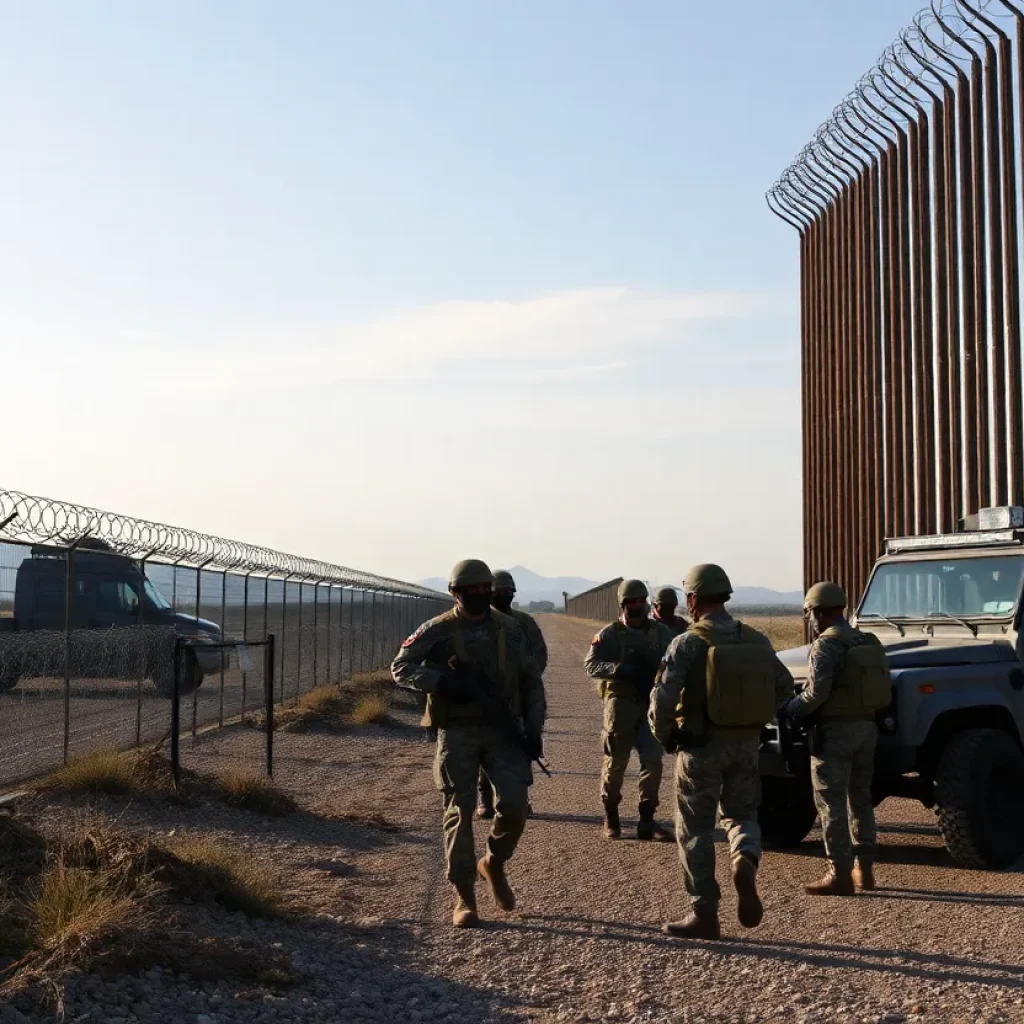 Troops at U.S.-Mexico border supporting immigration control initiatives