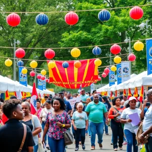 Community members celebrating at the 318 MLK DreamFest.