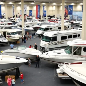 Boat and RV Show event at Shreveport Convention Center