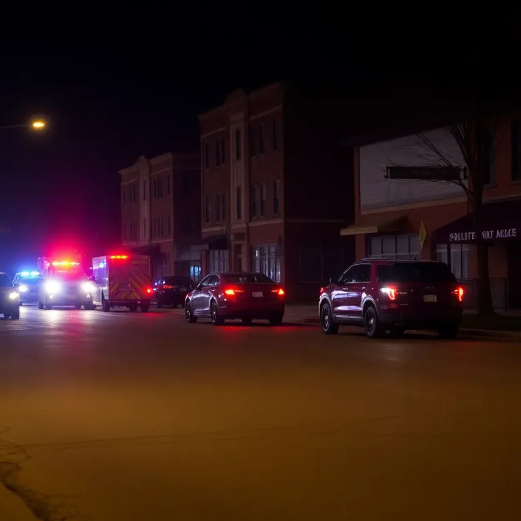 Police presence at the site of two fatal shootings in Shreveport