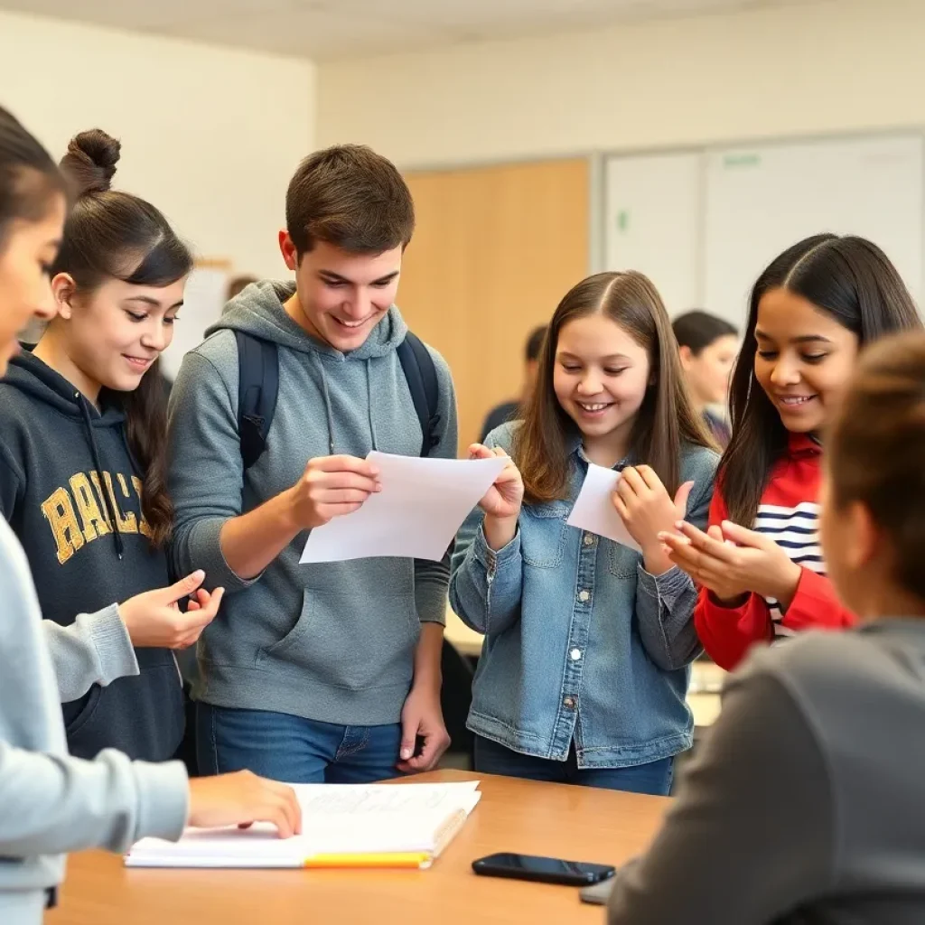 High school students participating in career readiness programs