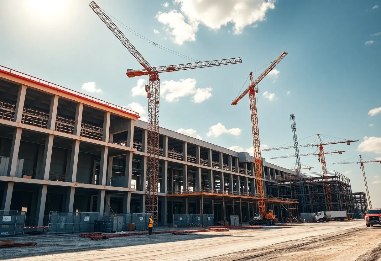 Construction of Gordon Inc. manufacturing facility in Bossier City