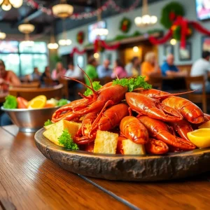 A vibrant dish of crawfish served at Crawfish Tyme restaurant in Shreveport.