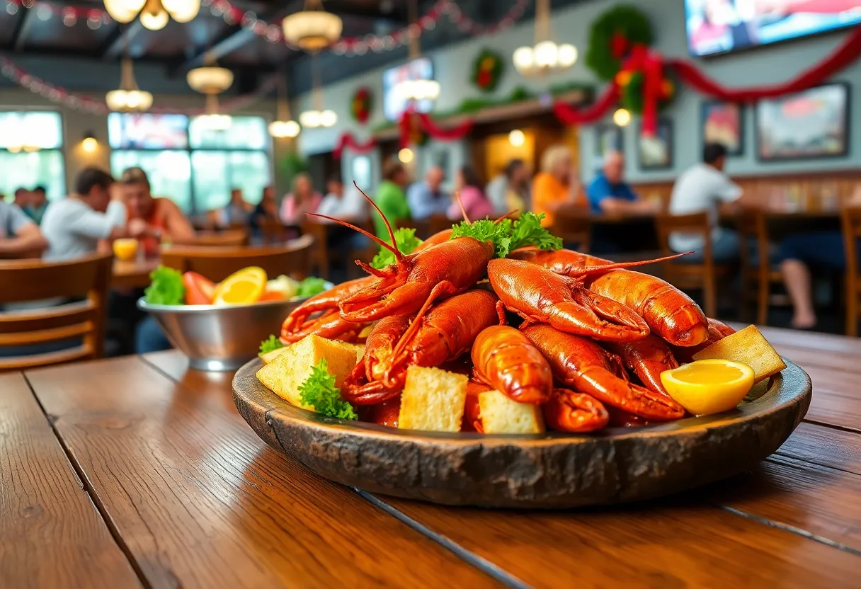 A vibrant dish of crawfish served at Crawfish Tyme restaurant in Shreveport.