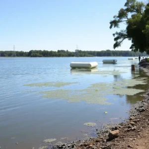 Water treatment at Cross Lake in Shreveport, Louisiana