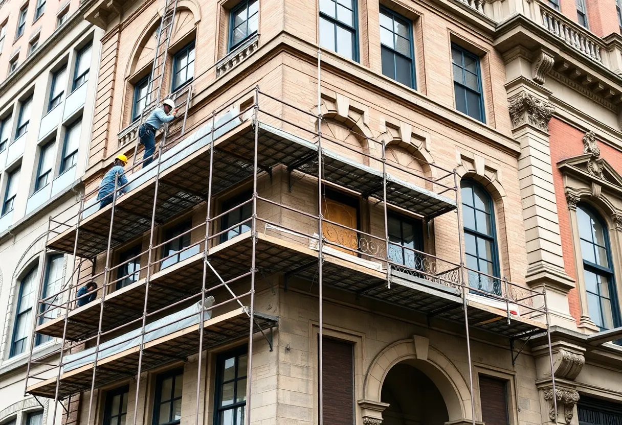 Renovation of a historic building in Shreveport