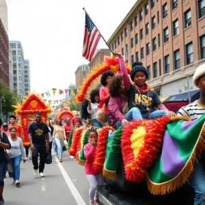 Celebration of Black History Month in Shreveport with a parade.