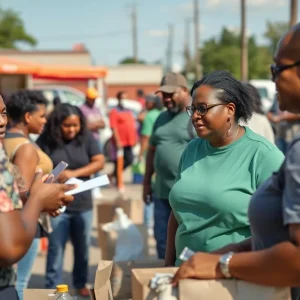 Community members in Shreveport engaging with job resources.