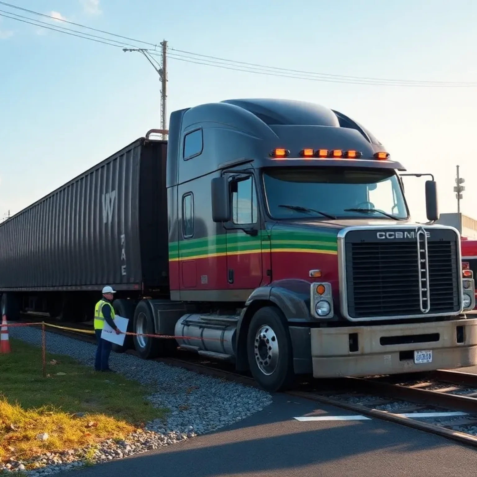 Train collision with 18-wheeler in Benton Louisiana