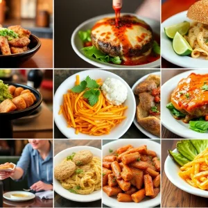 A collection of delicious dishes from Shreveport-Bossier restaurants during 318 Restaurant Week.