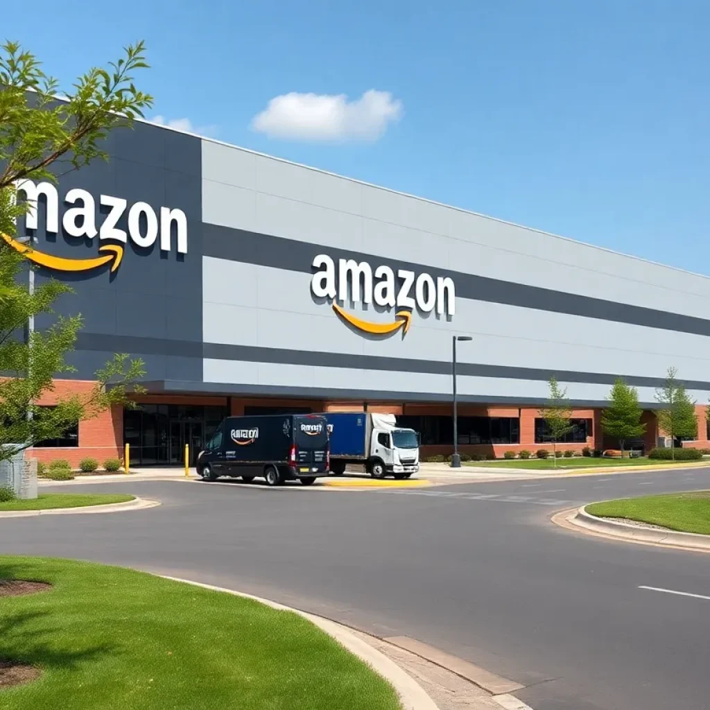 Amazon fulfillment center employing robotics in Shreveport