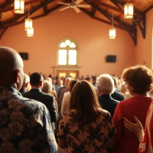 Community members gather to celebrate the life and legacy of a beloved leader.