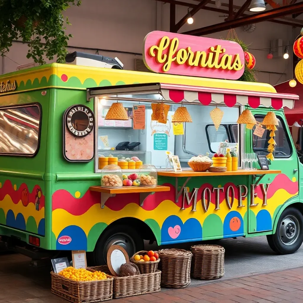 Demented Dessert & Coffee food truck with colorful desserts