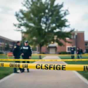 Police presence on LSU campus signaling a serious incident.